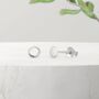Disc Stud Earrings In Sterling Silver, thumbnail 1 of 12