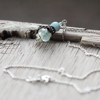 Aquamarine And Silver Necklace, 4 of 6