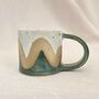 Green Marble Ceramic Wavy Mug, thumbnail 1 of 3