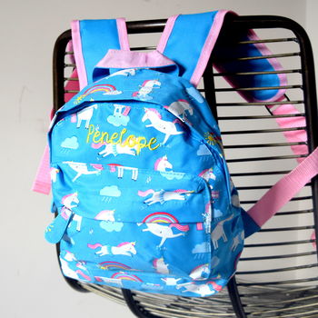 Personalised Kids Unicorn Backpack, 2 of 4
