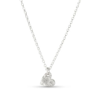 Silver Floral Heart Necklace, 7 of 7
