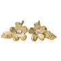 Diamond Cherry Blossom Stud Earrings, 18ct Gold, thumbnail 2 of 6