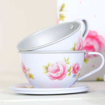 Toy Tea Set In A Personalised Bag, Choice Of Designs, 11 of 12