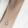 Sterling Silver Turquoise Sun Disc Necklace, thumbnail 1 of 5