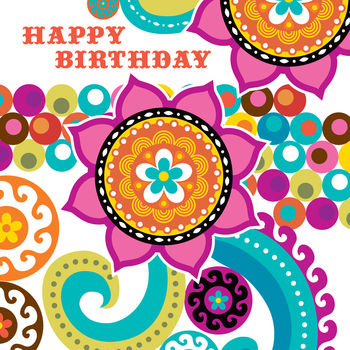 Colourful Happy Birthday Card, 2 of 2