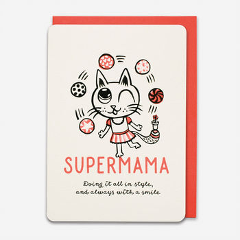 'Supermama. Doing It All In Style' Card, 2 of 2