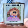 Personalised Child's Drawing Teacher Compact Mirror, thumbnail 1 of 4