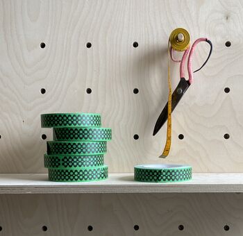 Chequer Board Print Eco Paper Sticky Tape, 5 of 5