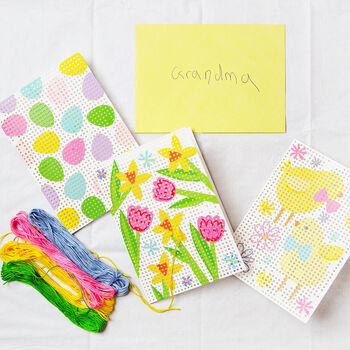 Easter Embroidery Card Set, 3 of 4
