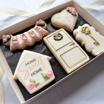 Personalised New Home Biscuit Gift Box – Housewarming Gift For Couples, Friends And New Homeowners, 4 of 6