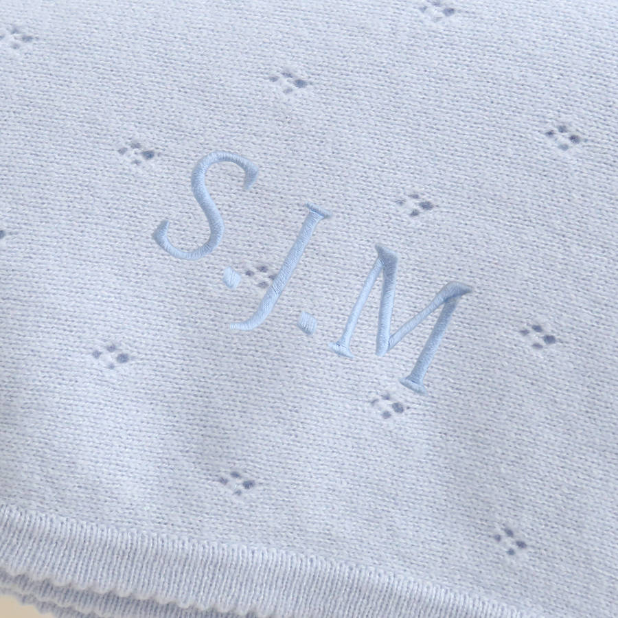 personalised 100% cashmere blanket by my 1st years | notonthehighstreet.com