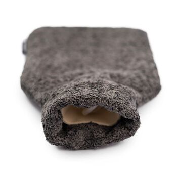 Graphite Fleece Hot Water Bottle, 6 of 6