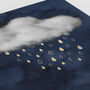 Set Of Three Clouds With Gold Elements Wall Prints, thumbnail 6 of 9