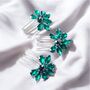 Emerald Green Crystal Hair Combs, thumbnail 6 of 6