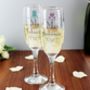 Personalised Wedding Mr And Mrs Flutes, thumbnail 1 of 3