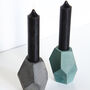 Sustainable Concrete Geometric Candle Stick Holder, thumbnail 8 of 12