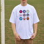 Aston Villa Football Beer Mats Oversized T Shirt, thumbnail 4 of 10