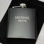 Personalised Black Hip Flask, thumbnail 5 of 5