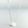 Sterling Silver Minimalist Snowflake Pendant Necklace, thumbnail 2 of 5