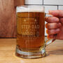 Personalised Best Step Dad In The World Pint Tankard, thumbnail 1 of 2