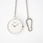 Modern Pocket Watch In Silver With Your Own Handwriting, thumbnail 4 of 7