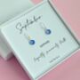 Sterling Silver September Birthstone Earrings, thumbnail 1 of 3