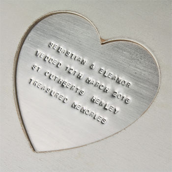 Wooden Heart Personalised Keepsake Box, 4 of 4