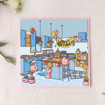 Cute Birthday Kitchen Card, 3 of 7
