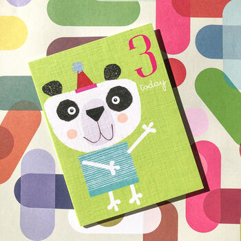 Mini Panda 3rd Birthday Card, 4 of 4