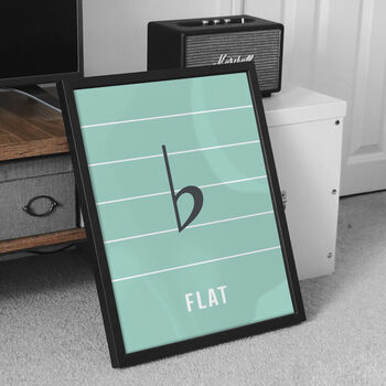 Flat Note Print | Music Theory Poster, 8 of 10