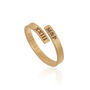 Adjustable Dainty Name And Date Ring Gold Or Silver, thumbnail 3 of 6