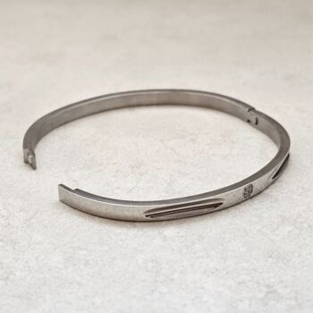Diamond Bangle Silver, 5 of 7