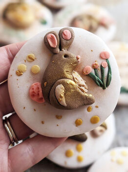 Personalised Hand Iced Woodland Creatures Biscuit Box, 7 of 12