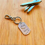 Personalised Hand Stamped Love Heart Initials Jewellery Keyring Anniversary Gift, thumbnail 6 of 12