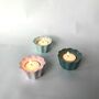 Block Colour Pastel Flower Candle Holder, thumbnail 5 of 5