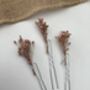 Pink Dried Flower Hair Pins, thumbnail 4 of 4