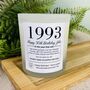 Personalised 30th 1993 Birthday Milestone Candle, thumbnail 4 of 11