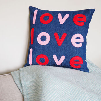 Love Love Love Cushion, 5 of 7