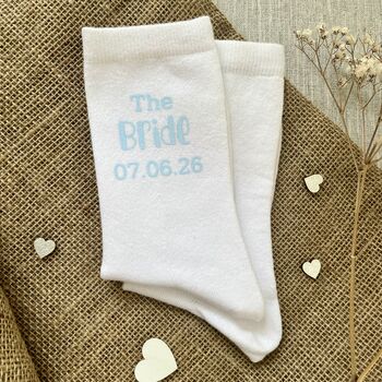 Bride And Groom Wedding Day Socks, 3 of 4