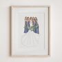 Personalised Bridesmaid Proposal Gift – Hand Drawn Watercolour Portrait Keepsake, thumbnail 9 of 12