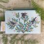 Personalised Bird Zip Credit Card Blue Purse, thumbnail 1 of 5