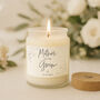 Personalised 'Mother Of The Groom' Scented White Glass Jar Candle • Gift Box, thumbnail 1 of 2