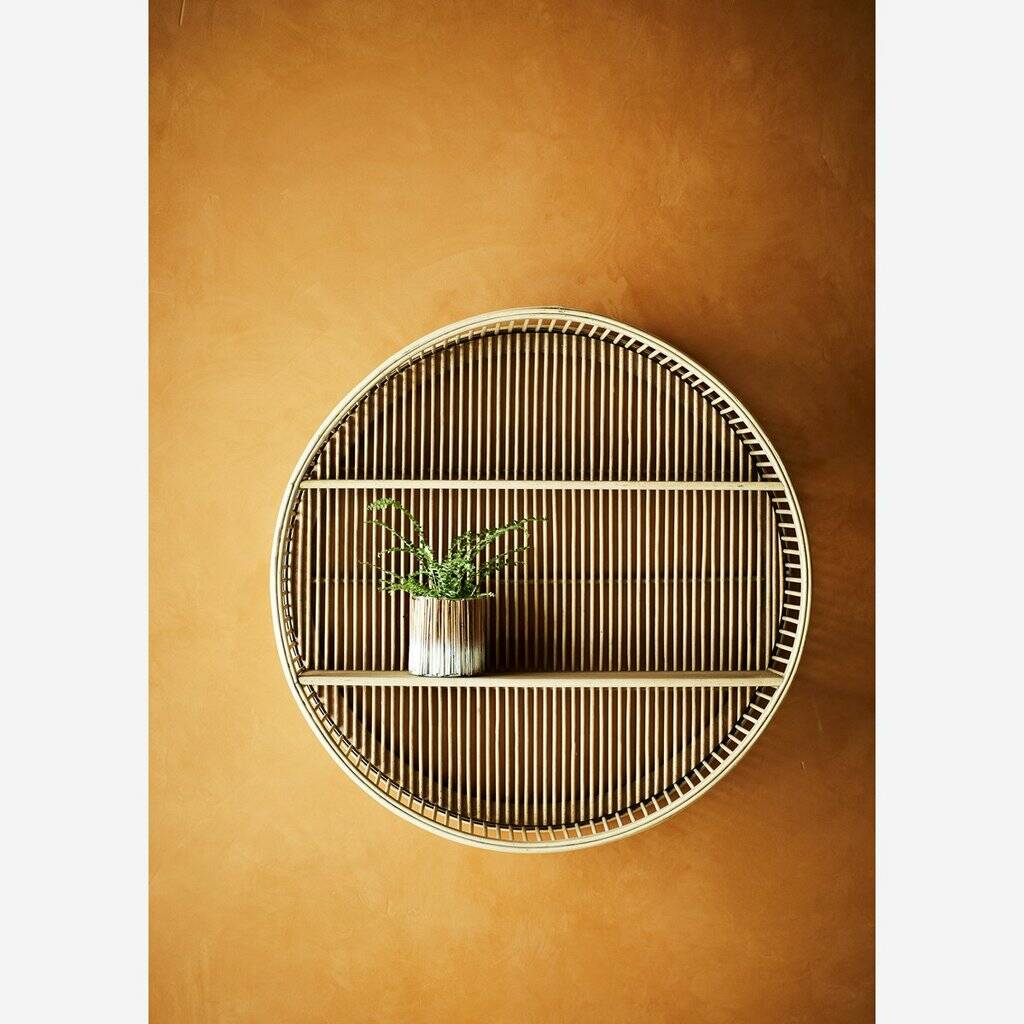 Round Bamboo Shelf, 1 of 2