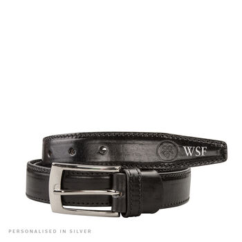 Personalised Luxury Leather Belt For Men. 'Gianni B', 2 of 11