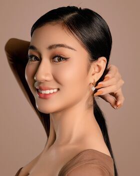 Aurora Rhombus Dendritic Agate Earrings, 10 of 12