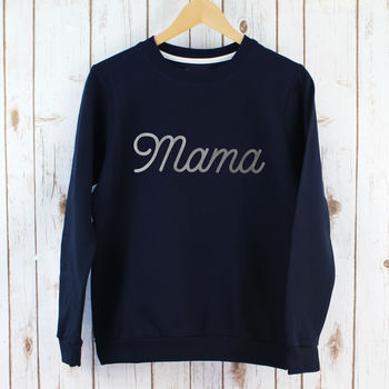 Mama And Mini Mama Rose Gold Sweatshirt Set, 2 of 6