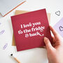 Fridge And Back Funny Valentine's Day Card, thumbnail 1 of 2