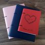 Personalised Love Heart Leather Journal, thumbnail 7 of 8