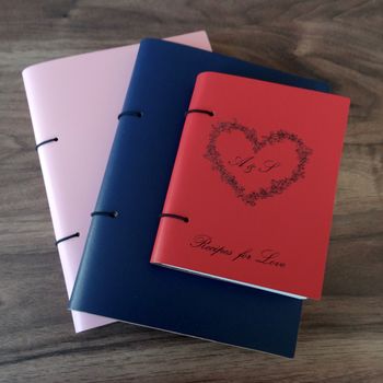 Personalised Love Heart Leather Journal, 7 of 8