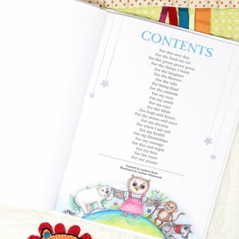Personalised Baby Baptism Gift Book Of Blessings, 12 of 12
